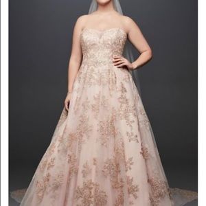 Brand new with tag blush pink wedding dress